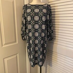 Max Studio Geometric Medallion Print Dress - Size Medium